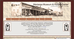 Desktop Screenshot of mariposamuseum.com