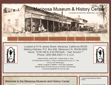 Tablet Screenshot of mariposamuseum.com