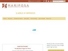 Tablet Screenshot of mariposamuseum.org